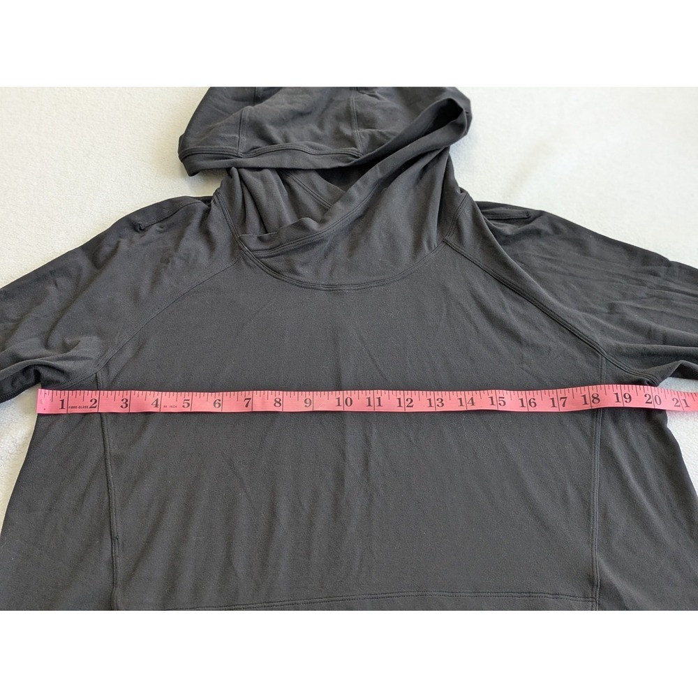 Lululemon Women's Hoodie Starting Place Sweatshirt Pullover Pockets Black Size 8 - Picture 11 of 13